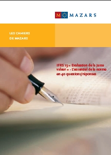 Mazars cahiers techniques IFRS13
