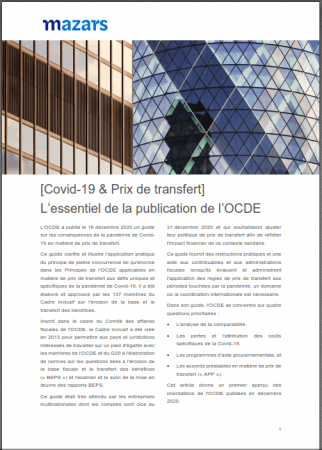 Prix de transfert - Essentiel publication OCDE