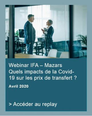 Webinar IFA prix de transfert 04 2020