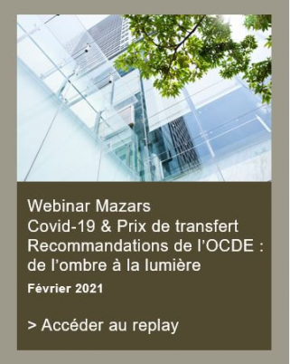 Webinar prix de transfert recommandations OCDE 02 2021